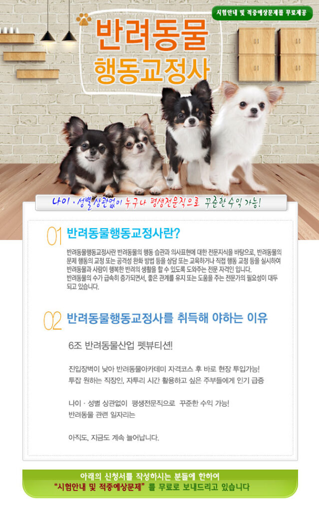 반려동물행동교정사