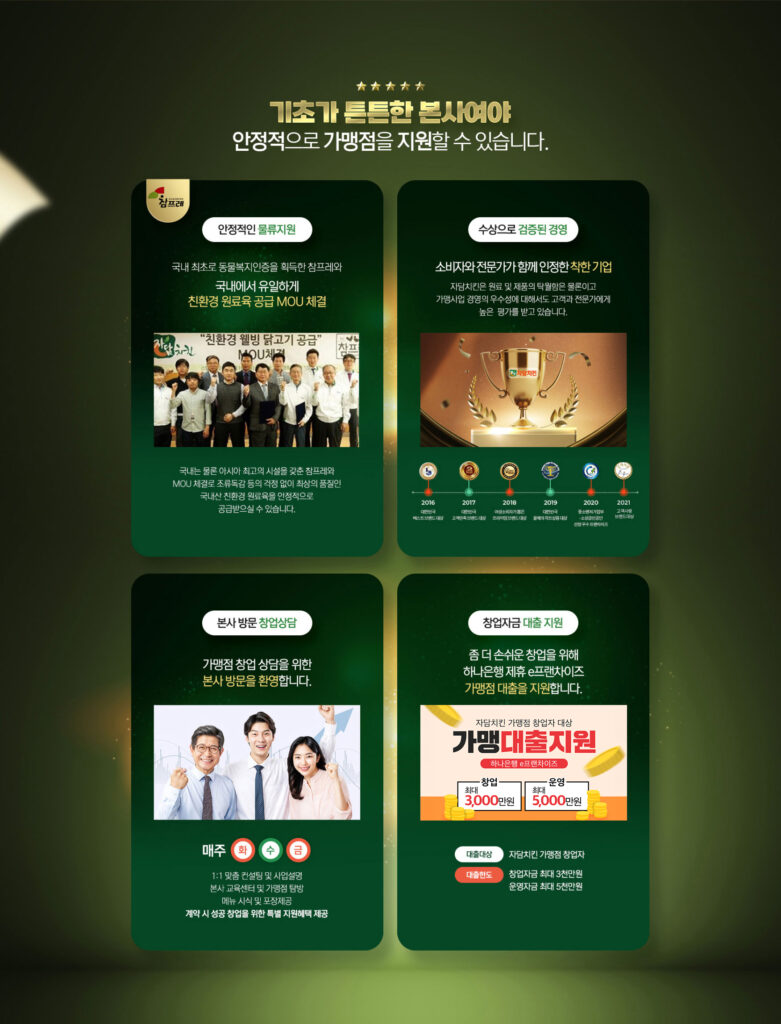 자담치킨 창업 비용