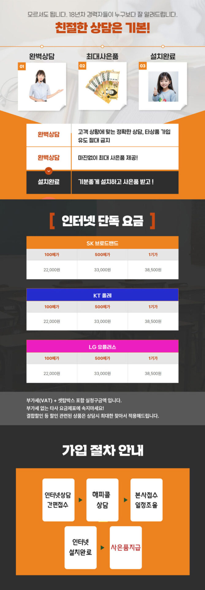 인터넷파파 가입 인터넷 가입 안내 이미지
